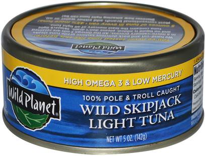 Wild Planet, Wild Skipjack Light Tuna, 5 oz (142 g) ,Herb-sa