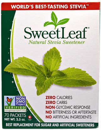 Wisdom Natural, SweetLeaf, Natural Stevia Sweetner, 70 Packets ,الغذاء، المحليات، ستيفيا الحزم