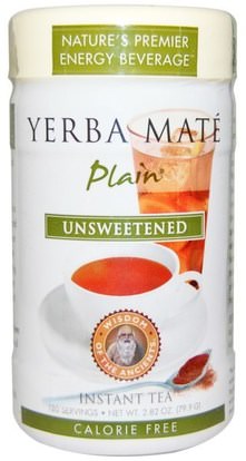 Wisdom Natural, Wisdom of the Ancients, Yerba Mate Plain, Unsweetened, Instant Tea, 2.82 oz (79.9 g) ,الطعام، شاي الأعشاب، يربا، ميت