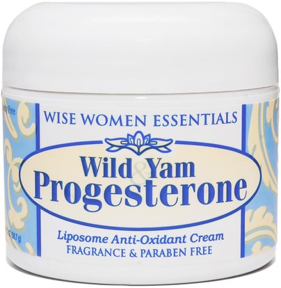 Wise Essentials, Wild Yam Progesterone, 2 oz (56.7 g) ,والصحة، والنساء، ومنتجات كريم البروجسترون، وانقطاع الطمث