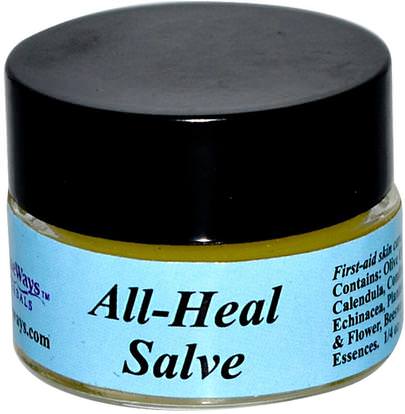 WiseWays Herbals, LLC, All-Heal Salve, 1/4 oz (7.1 g) ,الأعشاب، العشبية، رصف