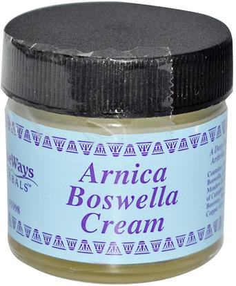 WiseWays Herbals, LLC, Arnica Boswella Cream, 1 oz ,الأعشاب، أرنيكا مونتانا، أرنيكا، الصحة، نساء، بوزويليا