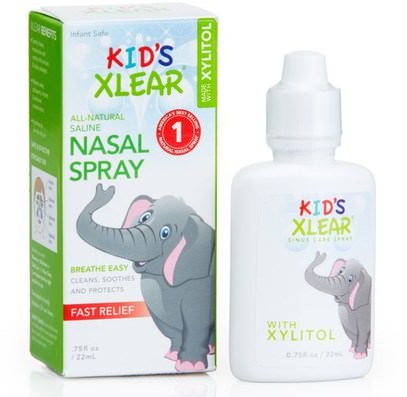 Xlear, Kids Xlear, Saline Nasal Spray.75 fl oz (22 ml) ,الصحة، صحة الأنف، بخاخ الأنف، صحة الأطفال، الطفل والاطفال المنتجات