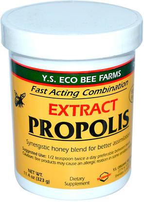 Y.S. Eco Bee Farms, Propolis, Extract, 11.4 oz (323 g) ,المكملات الغذائية، منتجات النحل، دنج النحل