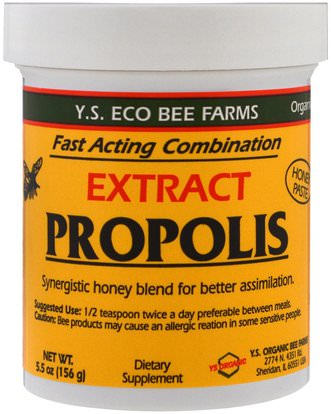 Y.S. Eco Bee Farms, Propolis Extract, 5.5 oz (156 g) ,المكملات الغذائية، منتجات النحل
