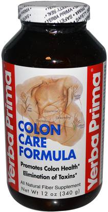 Yerba Prima, Colon Care Formula, 12 oz (340 g) ,الصحة، السموم، تطهير القولون