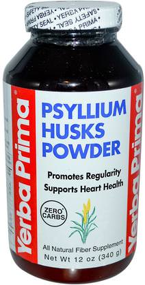 Yerba Prima, Psyllium Husks Powder, 12 oz (340 g) ,المكملات الغذائية، قشر سيلليوم
