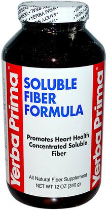 Yerba Prima, Soluble Fiber Formula, 12 oz (340 g) ,المكملات الغذائية، والألياف