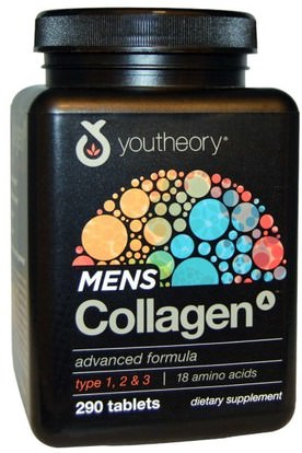 Youtheory, Mens Collagen Advanced Formula, 290 Tablets ,الصحة، الرجال
