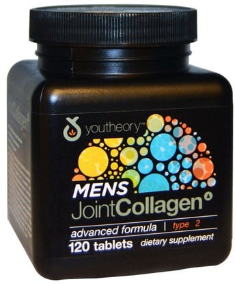 Youtheory, Mens Joint Collagen, Advanced Formula, Type 2, 120 Tablets ,الصحة، الرجال، العظام، هشاشة العظام، الصحة المشتركة