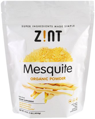 Z!NT, Mesquite Organic Powder, 16 oz (454 g) ,والمكملات الغذائية، سوبرفوودس والتوابل والتوابل