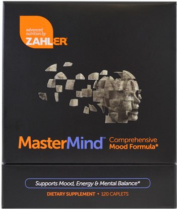 Zahler, MasterMind, Comprehensive Mood Formula, 120 Caplets ,المكملات الغذائية، 5-هتب