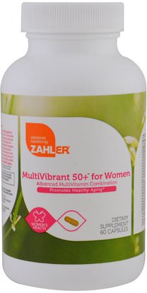 Zahler, MultiVirbrant 50+ for Women, Advanced Multivitamin Combination, 60 Capsules ,الفيتامينات، النساء الفيتامينات