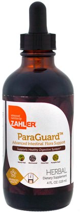 Zahler, ParaGuard, Advanced Intestinal Flora Support, 4 fl oz (118 ml) ,الصحة