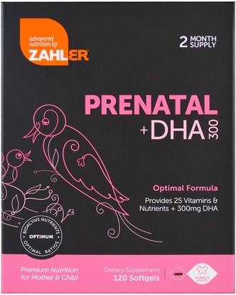 Zahler, Prenatal + DHA 300, 120 Softgels ,الصحة، المرأة