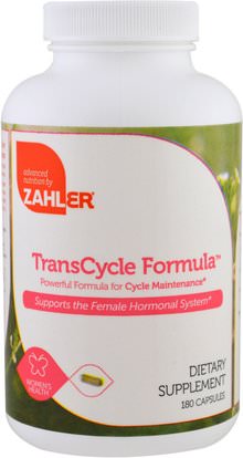 Zahler, TransCycle Formula, Powerful Formula for Cycle Maintenance, 180 Capsules ,الصحة، المرأة