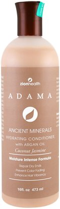 Zion Health, Adama Ancient Minerals, Hydrating Conditioner, Coconut Jasmine, 16 fl oz (473 ml) ,حمام، الجمال، الشعر، فروة الرأس، الشامبو، مكيف