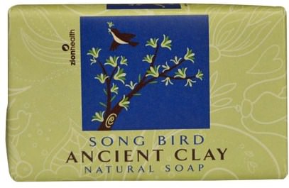 Zion Health, Ancient Clay Natural Soap, Song Bird, 6 oz (170 g) ,حمام، الجمال، الصابون