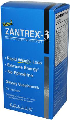 Zoller Laboratories, Zantrex-3, Rapid Weight Loss, 84 Capsules ,والصحة، والنظام الغذائي