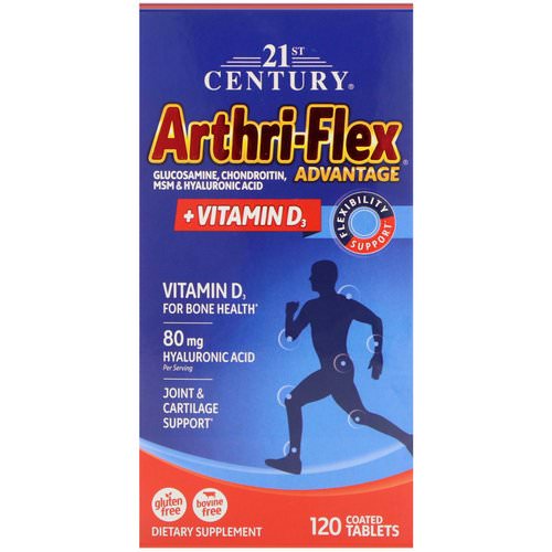 21st Century, Arthri-Flex Advantage, + Vitamin D3, 120 Coated Tablets فوائد