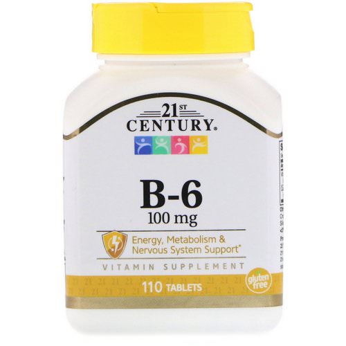 21st Century, B-6, 100 mg, 110 Tablets فوائد
