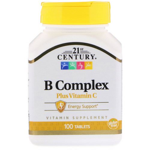 21st Century, B Complex Plus Vitamin C, 100 Tablets فوائد