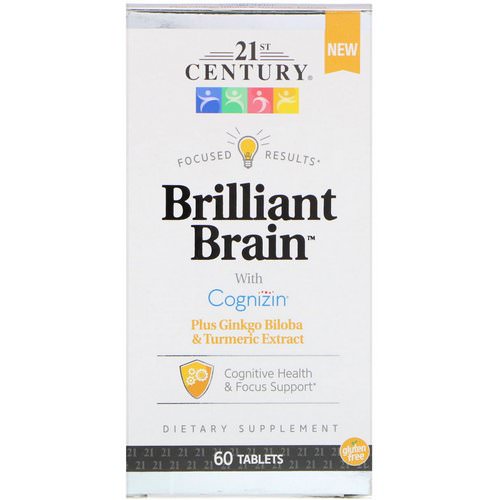 21st Century, Brilliant Brain, 60 Tablets فوائد