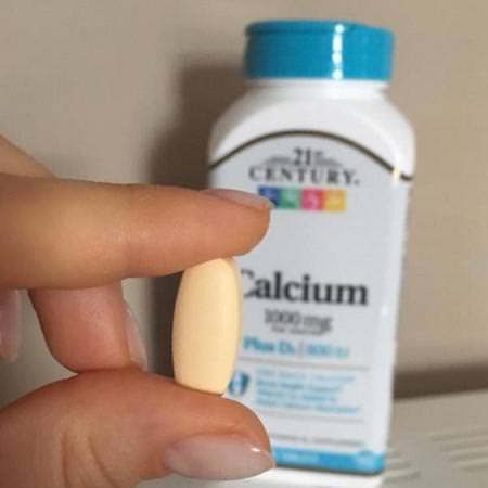 21st Century, Calcium Plus D3, 1,000 mg / 20 mcg, 90 Tablets