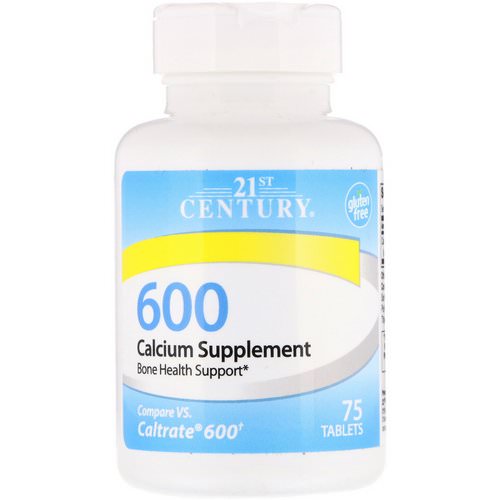 21st Century, Calcium Supplement 600, 75 Tablets فوائد