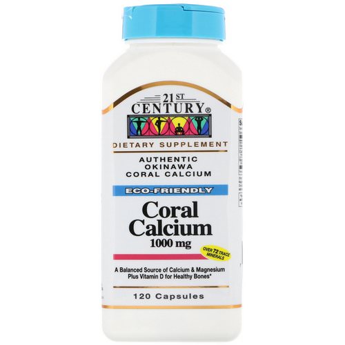 21st Century, Coral Calcium, 1000 mg, 120 Capsules فوائد