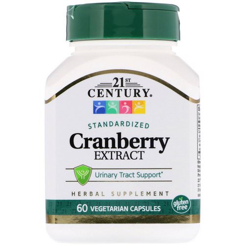 21st Century, Cranberry Extract, Standardized, 60 Vegetarian Capsules فوائد