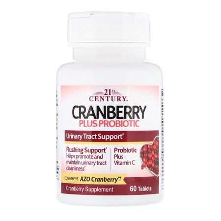 21st Century Cranberry Probiotic Formulas - البر,بي,تيك, الهضم, المكملات الغذائية, الت,ت البري
