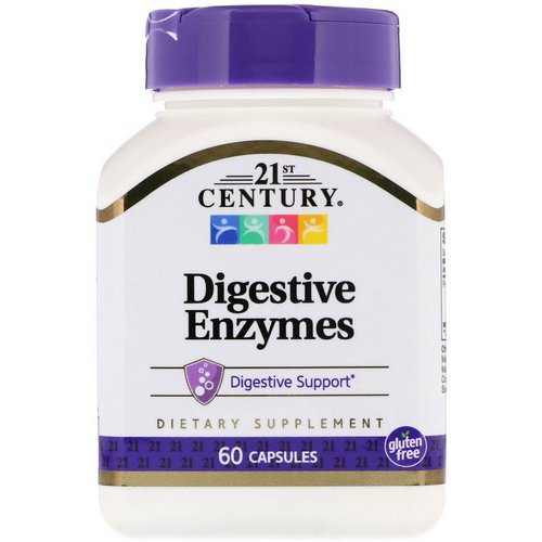 21st Century, Digestive Enzymes, 60 Capsules فوائد