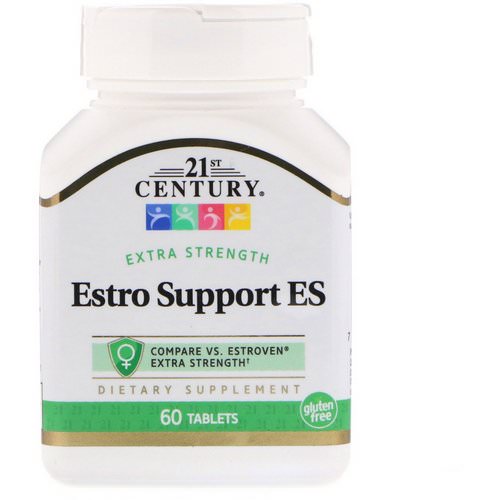 21st Century, Estro Support ES, Extra Strength, 60 Tablets فوائد