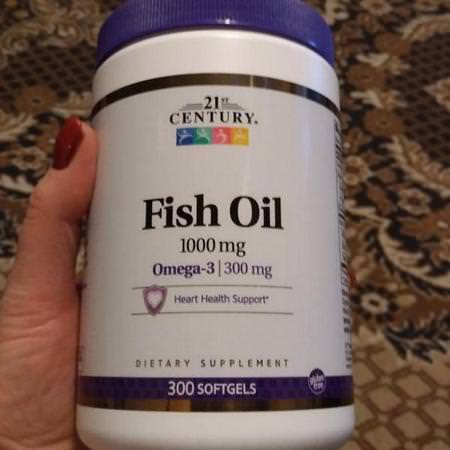 21st Century Omega-3 Fish Oil - زيت السمك أوميغا 3, Omegas EPA DHA, زيت السمك, المكملات الغذائية