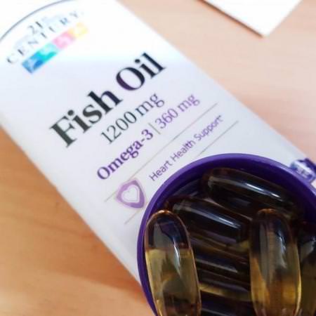 21st Century Omega-3 Fish Oil - زيت السمك أوميغا 3, Omegas EPA DHA, زيت السمك, المكملات الغذائية