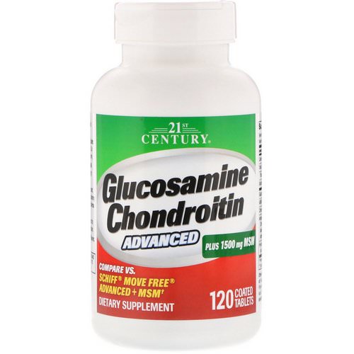21st Century, Glucosamine Chondroitin Advanced, 120 Coated Tablets فوائد