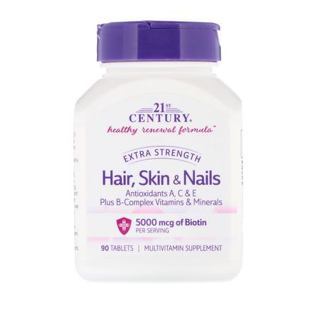 21st Century Hair Skin Nails Formulas Condition Specific Formulas - الأظافر, الجلد, الشعر, المكملات الغذائية