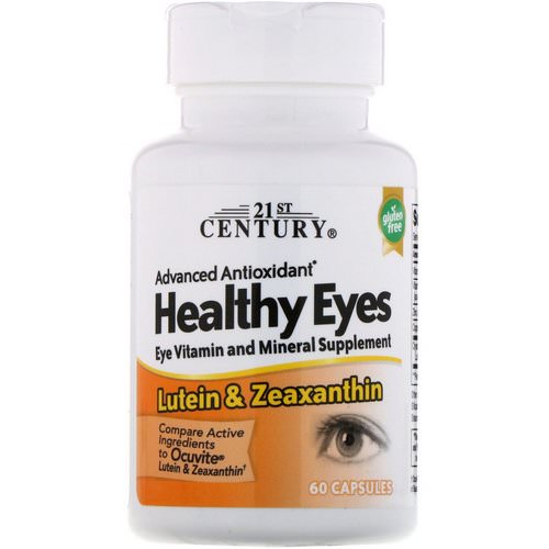 21st Century, Healthy Eyes, Lutein & Zeaxanthin, 60 Capsules فوائد