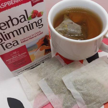 21st Century, Herbal Slimming Tea, Cranraspberry, Caffeine Free, 24 Tea Bags, 1.6 oz (45 g)