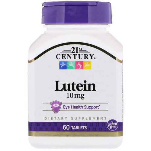 21st Century, Lutein, 10 mg, 60 Tablets فوائد