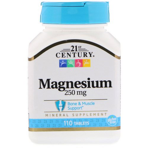 21st Century, Magnesium, 250 mg, 110 Tablets فوائد