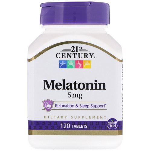 21st Century, Melatonin, 5 mg, 120 Tablets فوائد
