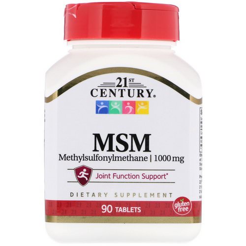 21st Century, MSM, Methylsulfonylmethane, 1,000 mg, 90 Tablets فوائد