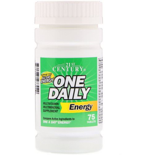 21st Century, One Daily Energy, 75 Tablets فوائد