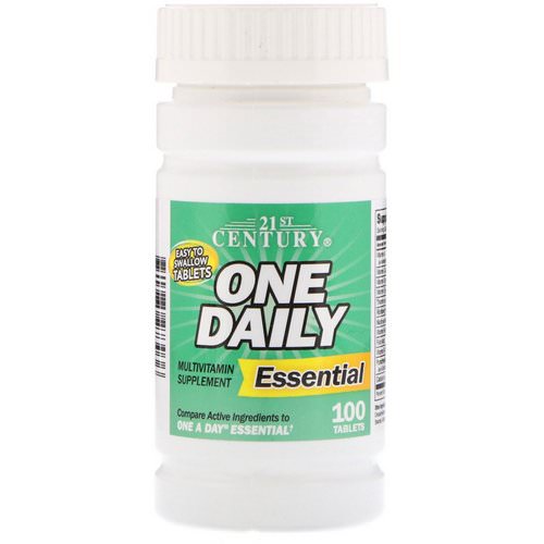 21st Century, One Daily, Essential, 100 Tablets فوائد