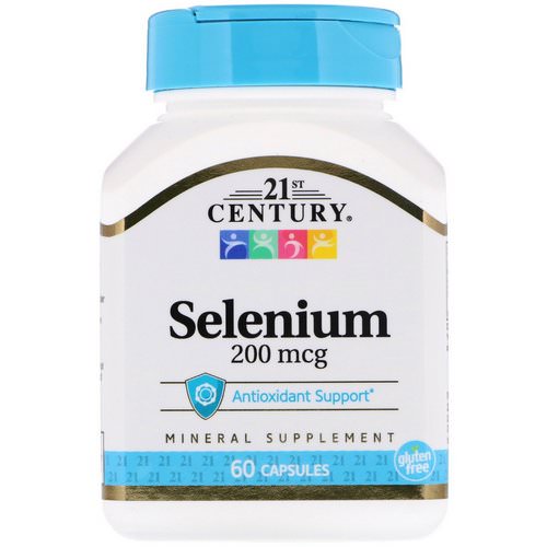 21st Century, Selenium, 200 mcg, 60 Capsules فوائد