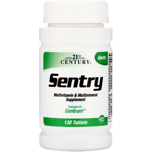 21st Century, Sentry, Multivitamin & Multimineral Supplement, 130 Tablets فوائد