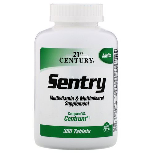 21st Century, Sentry, Multivitamin & Multimineral Supplement, 300 Tablets فوائد