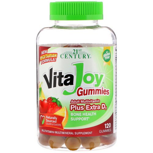 21st Century, VitaJoy Gummies, Adult Multivitamin Plus Extra D3, 120 Gummies فوائد